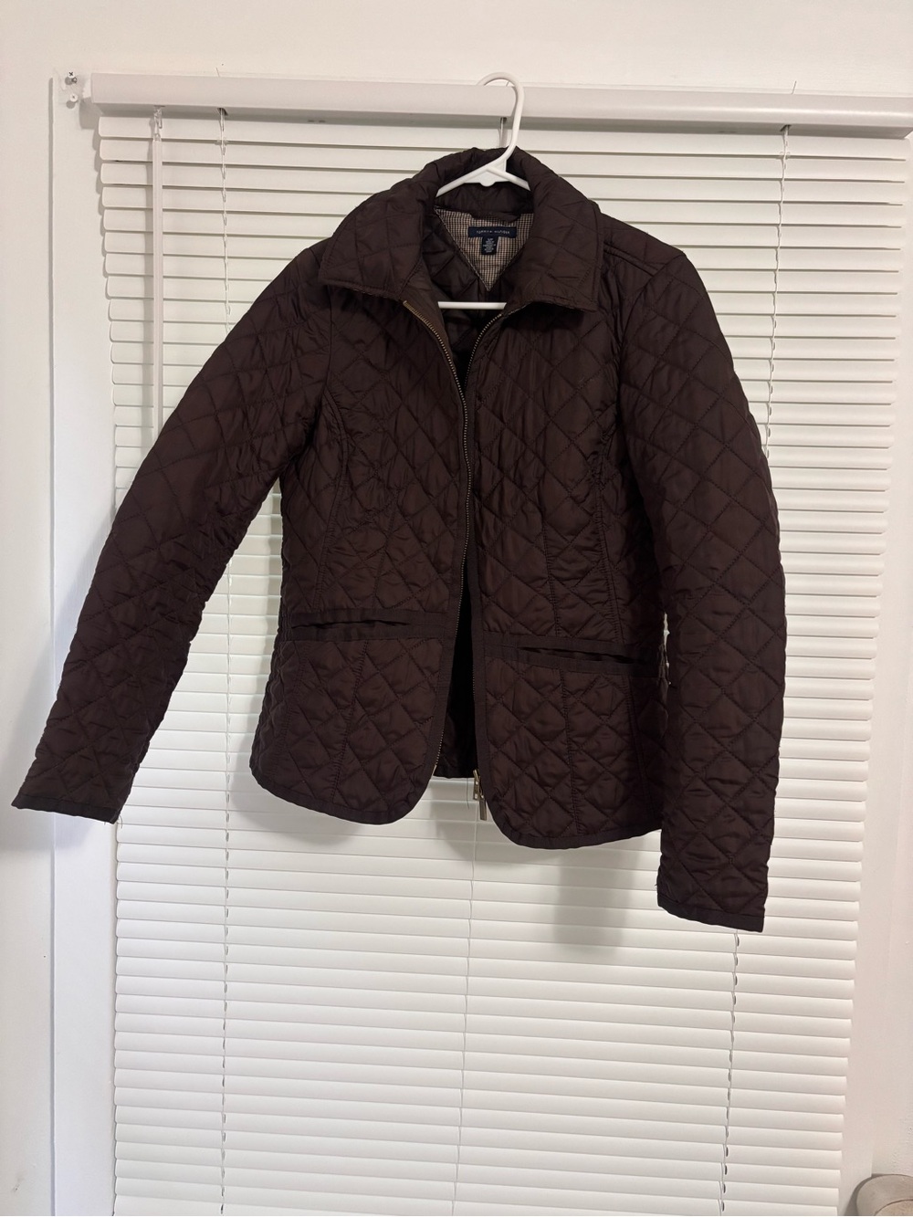 Tommy Hilfiger Quilted Dark Brown Women's Puffer Jacket